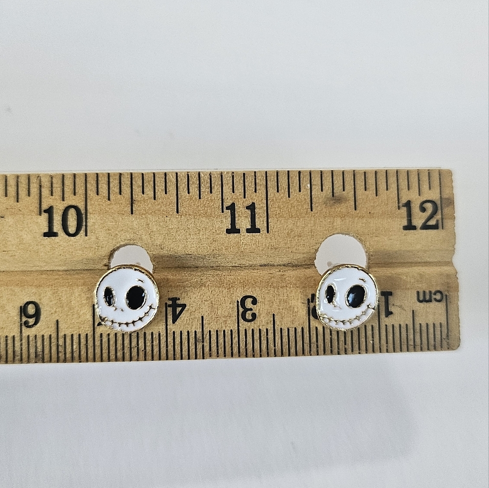 Jack Skellington stud earrings. New without tags